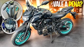 yamaha mt 07 2025 cor nova atualizada detalhes [upl. by Kulseth]