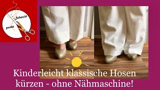 Meine schicke Hose kürzen  ohne Nähmaschine 🙈 [upl. by Annyl]