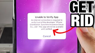 Fix Unable To Verify App on iPhone iOS 17 [upl. by Mighell]