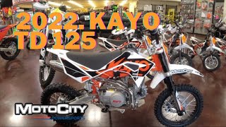 2022 Kayo TD 125 SemiAutomatic 4 speed Pit Bike [upl. by Domini]