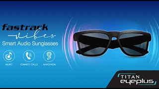 Fastrack Vibes Smart Audio Black Sunglasses Unboxing amp Review Gadget World [upl. by Nosbig]