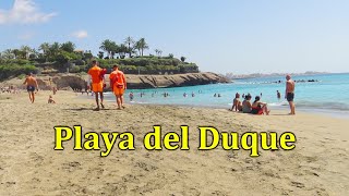 COSTA ADEJE TENERIFE PLAYA DEL DUQUE BEACH WALK [upl. by Namyaw347]