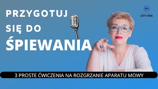 🎙Jak się rozgrzać przed śpiewaniem  3 proste ćwiczenia Warm  up [upl. by Idoj845]