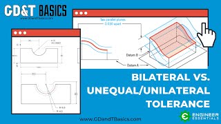 Profile Modifiers  Bilateral Tolerance Unilateral Tolerance and Unequally Disposed Tolerance [upl. by Ylicec170]