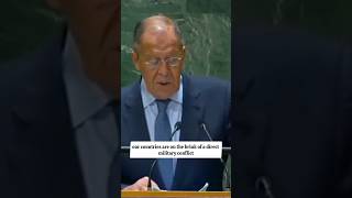 Sergei Lavrov Estados Unidos e Rússia estão a beira de um conflito militar direto [upl. by Jimmy]