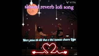 Mere pass ek dil thao bhi tumne chura slowed reverb song [upl. by Adliwa453]