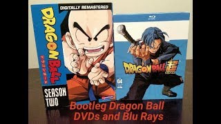 Bootleg Dragon Ball and Dragon Ball Super DVDs and blu rays [upl. by Senior741]