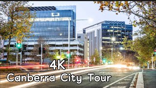 Winter Drive Around Canberra City  Australian Capital Territory  4K [upl. by Tarton]