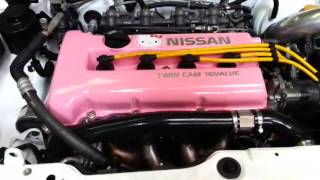 Nissan March Swap SR20DE 馬曲改SR20DE引擎試發動 [upl. by Sumetra]