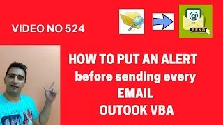 Learn OUTLOOK  Video 525  VBA  Event ItemSend  Check before sending every mail [upl. by Debora]