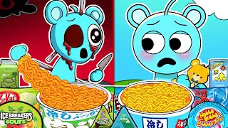 Incredibox Sprunki  SKY Normal Vs Horror Versions Convenience Store Food Mukbang Animation  ASMR [upl. by Aicert826]