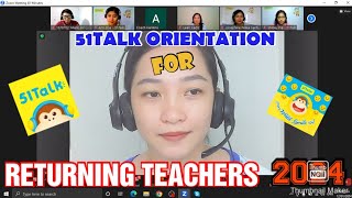 🥰51talks Reorientation For Returning Teachers In 2024 WHAT TO EXPECT😱  51talk [upl. by Hutchison]