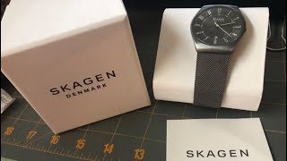 Skagen Mens Grenen Three Hand Date Watch Review Minimalist watch without sacrificing anything… [upl. by Jael27]