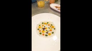 Battuto di scampi con creme salate di Massimo Ferosi Chef [upl. by Eilyk]