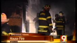 Fire breaks out at Wyoming home [upl. by Ecyob]