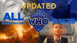 Doctor Who  All The Doctors Main Regenerations Synced 19662023 [upl. by Midas]