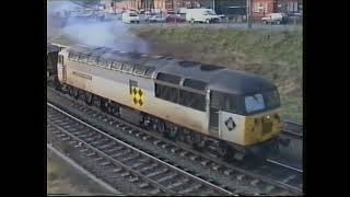 Railfreight in Warrington 1992 Over 24 movements busier times [upl. by Revned]