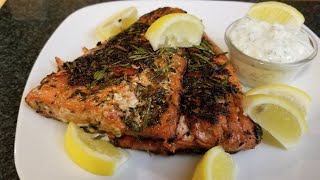 Creamy Dill Sauce and Sock Eye SalmonCooking with Love with Mary recipes [upl. by Airamalegna]