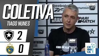 COLETIVA TIAGO NUNES  AO VIVO  Botafogo 2 x 0 Sampaio Corrêa  Campeonato Carioca 2024 [upl. by Eivol471]