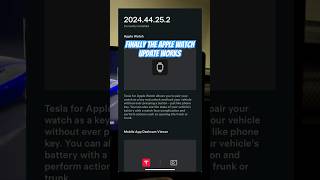 Holiday update allows you to use your Apple Watch with your Tesla tesla applewatchkey ￼ [upl. by Oicafinob94]