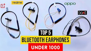 Top 5 Best Wireless Neckbands Under 1000  Pros amp Cons 2023 [upl. by Theo]