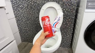 Drop Toothpaste and CocaCola in Your Toilet – The Results Will Shock You [upl. by Norrab436]