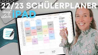 Digitaler Schülerkalender 2022  mein iPad Walkthrough in GoodNotes 🤩📚 [upl. by Enohpesrep]