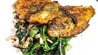 Easy Pan Seared Flounder  Easy Flounder recipe [upl. by Rebeh]