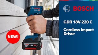 NEW Bosch GDR 18V220 C Professional Cordless Impact Driver [upl. by Vacla]