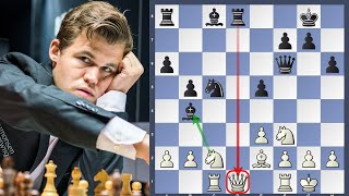 Carlsen Sacrifices His Queen  Carlsen vs Navara Biel GM Tournament 2018 [upl. by Namhcan]