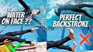 Basics and Important Technique of Perfect Backstroke Swimming Swimming Tips For Beginners In Hindi [upl. by Jahdai62]