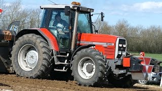 Massey Ferguson 8130 Dynashift Pulling The Sledge at Gl Estrup  Tractor Pulling Denmark [upl. by Sutsugua12]