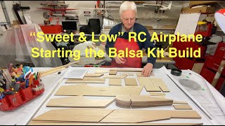 Sweet amp Low RC airplane balsa build Preparing and building the fuselage side panels Episode 1 [upl. by Nagrom]