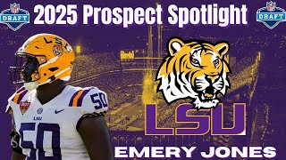 quotIs Emery Jones The BETTER LSU TACKLEquot  2025 NFL Draft Prospect Spotlight [upl. by Marisa]