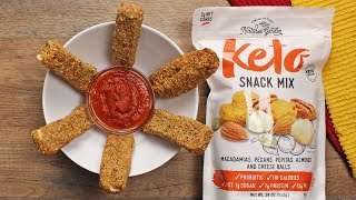 Keto Mozzarella Sticks Low Carb Gluten Free [upl. by Moberg]