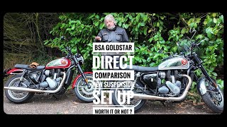 BSA Goldstar 650 new suspension set up comparison an owners must see episode bsamotorcycle [upl. by Martell]