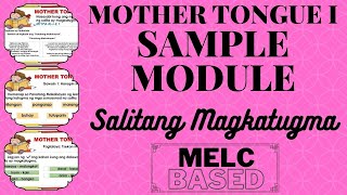 SAMPLE MODULE  MTBMLE I  SALITANG MAGKATUGMA [upl. by Ahsyle933]