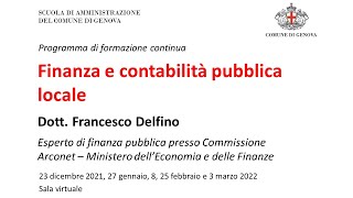 Finanza e contabilità pubblica locale 11 [upl. by Sivatnod]