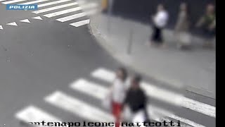 Così il ladro strappa lorologio a un turista in centro a Milano [upl. by Antipus884]