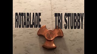 Fidget Spinner Testing and Review  TRI STUBBY by Rotablade [upl. by Jenness281]