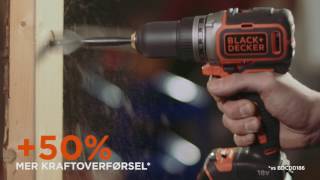 BLACKDECKER™ Børsteløs 18V Drill BL186KB [upl. by Dronel]