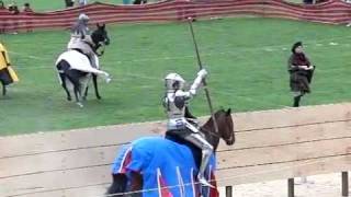 Ironfest jousting BOOM headshot [upl. by Yanarp]