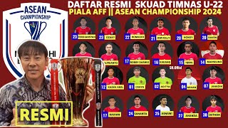 RESMI PANGGIL PEMAIN  INILAH DAFTAR PEMAIN TIMAS INDONESIA PIALA AFF  ASEAC CHAMPIONSHIP 2024 [upl. by Dam]