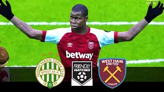 Ferencváros vs West Ham  Club Friendly Match 2024  eFootball PES 2021 [upl. by Cassady]