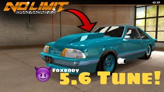 56 FOXBODY Tune  No Limit Drag Racing 2 [upl. by Albie]