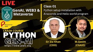 01 Class Modern Python Crash Course Installation setup and python hello world [upl. by Sokcin]