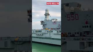 Cavour aircraftcarrier and Bergaminiclass frigate Alpino sailing in the waters of the Philippines [upl. by Hasila231]