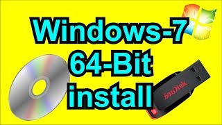 How to install 64 bit windows 7 [upl. by Ylecara993]