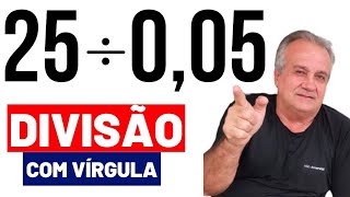 DIVISÃO COM VÍRGULA [upl. by Drhcir]