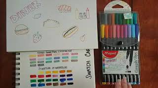 Maped Graph Peps Fine Liner Pens Review [upl. by Namyac44]